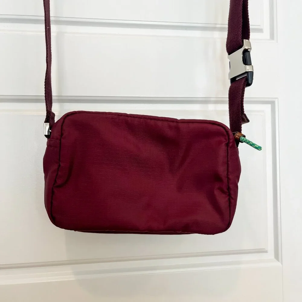 Tory Burch Ripstop Crossbody In Winetasting - Picture 5 of 7
